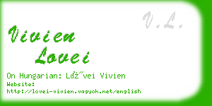 vivien lovei business card